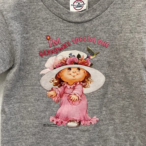Vintage 90s "I'm Grandma's Special One" 1999 Morehead Graphic Tee 2/4T - Picture 2 of 7